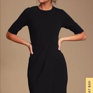 Westwood black half sleeve sheath dress M